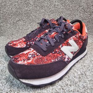 New Balance 501 Orange & Purple Sneakers W SZ‎ 10 Lifestyle Running  Shoes SUEDE